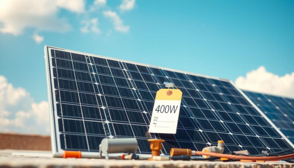 how much does a 400w solar panel cost
