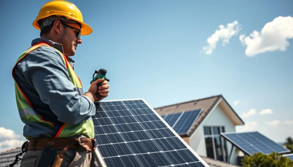 solar panel installation contractor